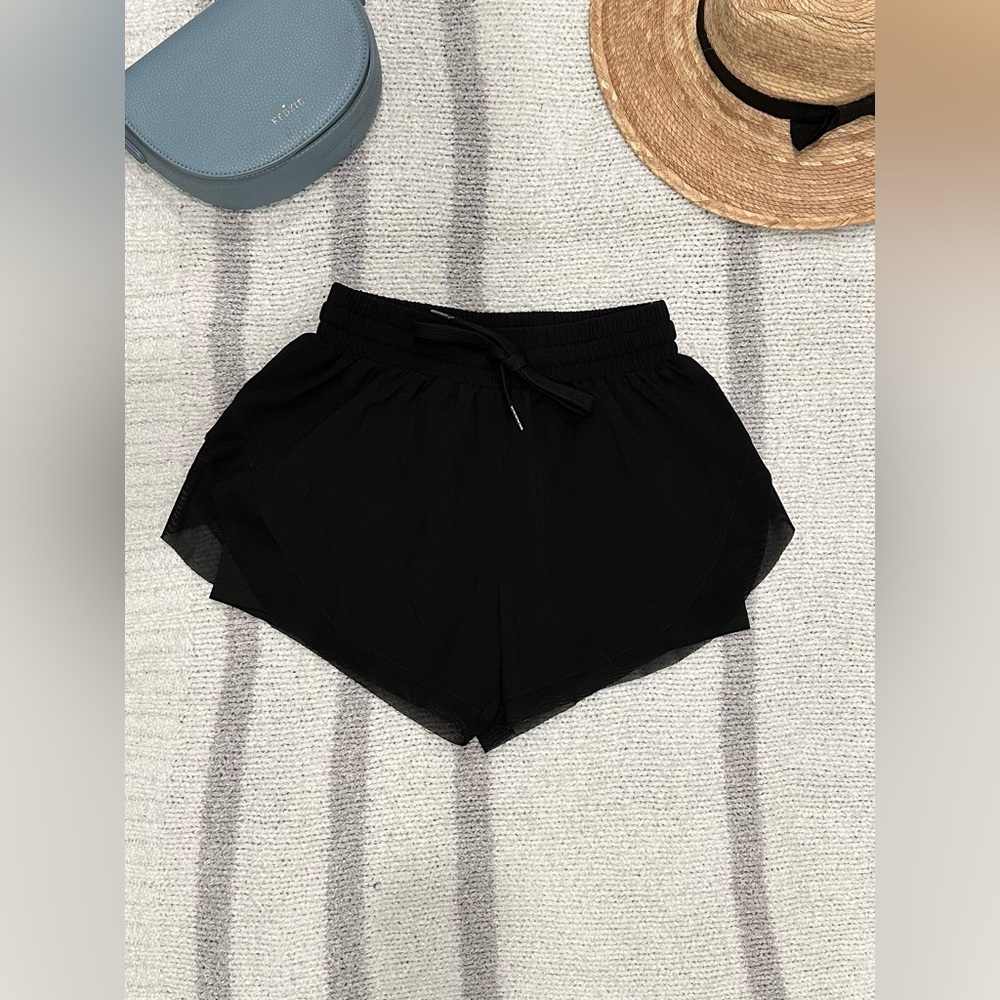 Black athletic shorts